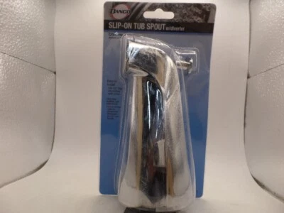 DANCO 88434 5" TUB SPOUT WITH DIVERTER, 1/2" COPPER PIPE SLIP CONNECTION, CHROME - Image 1 of 3