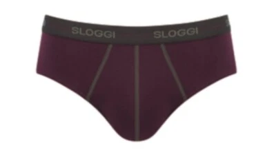 SLOGGI  START MIDI UOMO MEN SLIP MUTANDA COTONE  2 SLIP  tg. 7  violet-dark M022 - Immagine 1 di 2