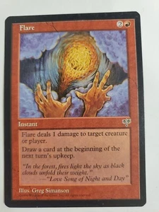 MTG Magic The Gathering Card Flare Instant Red Mirage 1996 - Picture 1 of 2