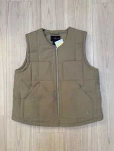 Nike Women’s Jordan Vest Kelp Tan Brown FB5192-395 Size Extra Small $130 BNWT - Picture 1 of 14