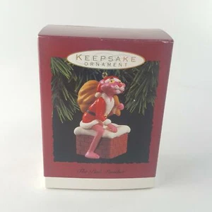 Hallmark Keepsake Ornament The Pink Panther Playing Santa 1993 Navidad - Imagen 1 de 10