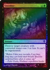 Smother FOIL Worldwake PLD Black Uncommon MAGIC THE GATHERING CARD ABUGames