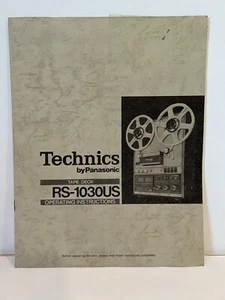 Technics RS-1030US Bedienungsanleitung - Panasonic - Bild 1 von 3