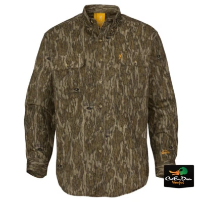 NEW BROWNING WASATCH CB SHIRT LONG SLEEVE BUTTON UP BOTTOMLAND CAMO - Image 1 of 2