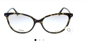 Fendi 53mm Cat Eye Brille Havana Eyewear ** - Bild 1 von 8