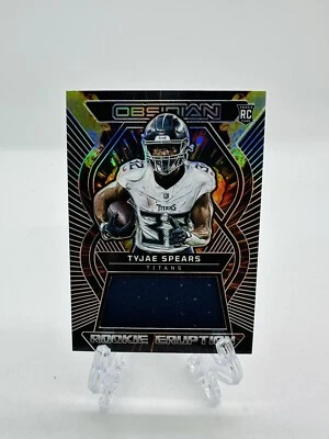 2023 Panini Obsidian Tyjae Spears Rookie Eruption Patch  REM-TSP Titans /199 - Image 1 of 2