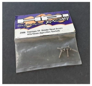 Vintage RC Car HPI Z058 Titanium TP Binder Head Screws M3 X 12mm Nitro Rush NIB - Picture 1 of 1