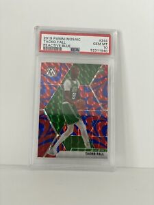 2019-20 Panini Mosaic Blue Reactive #244 Tacko Fall Rookie PSA 10 Gem Mint Celt