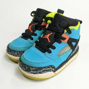 Zapatilla deportiva Air Jordan Spiz'ike Brooklyn zapato de caña alta niño talla 5C 317701-317 - Imagen 1 de 8