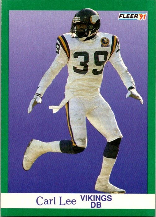 1991 Fleer Football #285 Carl Lee - Image 1 of 1