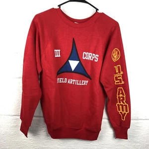 Vintage US Army Sweatshirt Gr. Small 70er Artex Field Artillery 3 Corps - Bild 1 von 9