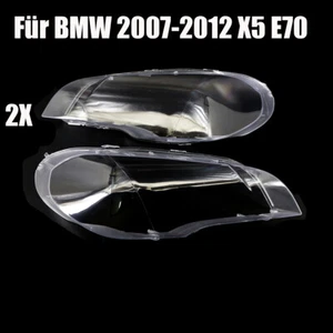 2x Scheinwerferglas Scheinwerfer Streuscheibe Abdeckung Für BMW X5 E70 2007-2012 - Bild 1 von 6