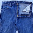 Wrangler Jeans 13MWZ Size 36x32 (35x31) Blue Straight Fit Men's Denim Jeans