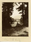 Suisse, Saint-Moritz, Vue d'un hôtel, ca.1900, Vintage citrate print Vintag
