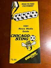 Soccer Media Guide NASL Chicago Sting 1981 Championship Season