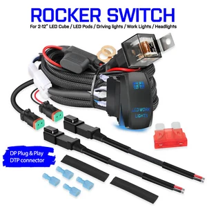 Kit de arnés de cableado interruptor basculante conector DT 2 VÍAS para barra de luz de trabajo cubo LED - Imagen 1 de 17