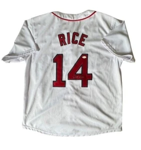 JIM RICE #14 Signed Autograph MLB Boston Red Sox Jersey JSA COA Size XL READ - Picture 1 of 12