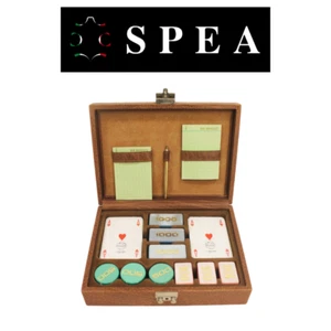 Set da Gioco in Pelle, Marrone, 104CP , SPEA - Bild 1 von 4