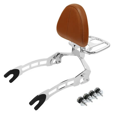 Sissy Bar Backrest Pad Luggage Rack Spools Fit For Indian Scout 2015-2024 Sixty - Image 1 of 4
