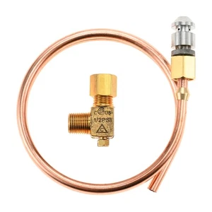 1x 1/8-27NPT Pilot Valve with 20Inch Copper Tube Replacement Set for Oven Burner - Picture 1 of 7