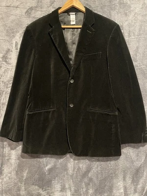 Claiborne Luxe Men’s Medium Velvet Black Modern Fit Blazer Jacket - Image 1 of 4