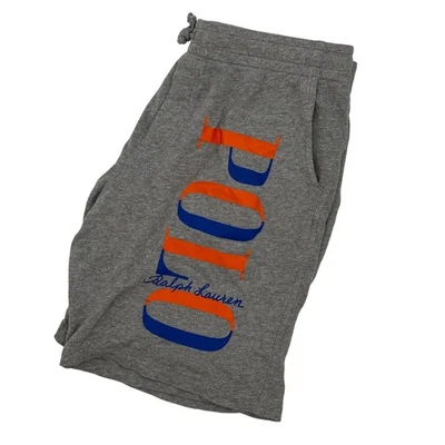 Polo Ralph Lauren Boys Shorts Gray Orange Blue Logo XL 18/20 - Image 1 of 4