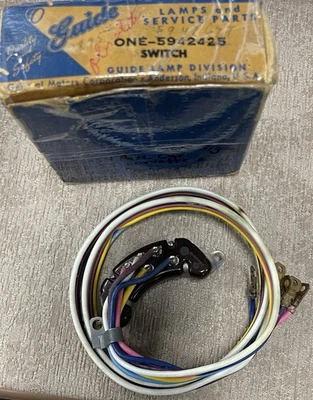 Conjunto de interruptor de señal de giro para automóvil de pasajeros Chevrolet Corvette 1953-55 NOS 1953-55 Foto 1 de 4