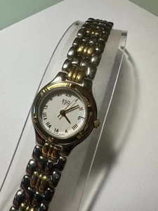 MOVADO ESQUIRE ESQ SWISS QUARZ DAMEN ARMBANDUHR 26mm BICOLOR DATUM - Bild 1 von 6