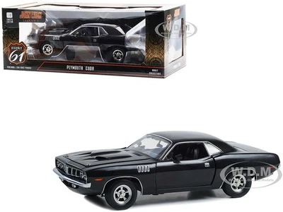 PLYMOUTH BARRACUDA NEGRO "JOHN WICK CAPÍTULO 4" 1/18 FUNDIDO A PRESIÓN POR AUTOPISTA 61 18045 Foto 1 de 2
