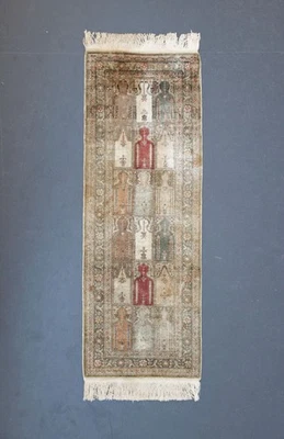 Kayseri Orientteppich Türkei Gebetsteppich vermutl 1970er Jahre ca 158 x 60 cm - Bild 1 von 4