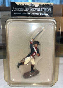 BRITAINS 17957 AMERICAN REVOLUTION CONTINENTAL LINE OFFICER CHARGING ppg - Bild 1 von 2