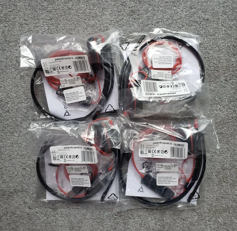 PACK Of 4! Headset. Plantronics Blackwire 3210 - Image 1 of 1