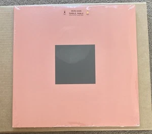 BON IVER SABLE, FABLE UK BLACK YELLOW VINYL LP W/ SIGNED PRINT *LAST ONE* - Picture 1 of 3