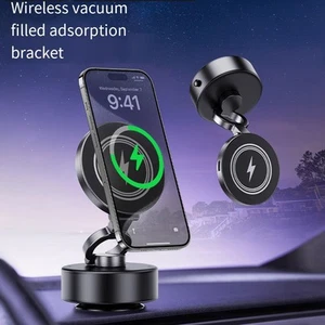 Support Téléphone Magnétique Voiture avec Charge Sans Fil et Angle de Vision - Photo 1 sur 14