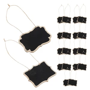  20 Pcs Rustic Wedding Table Numbers Double Sided Hanging Chalkboard Signs - Picture 1 of 12