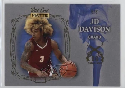 2022 Wild Card Matte Draft Smoking Gun Silver - Blue Smoke /8 JD Davison #SG-12 - Image 1 of 2