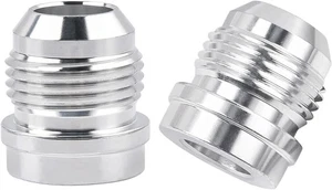 4AN 6AN 8AN 10AN 12AN Male Weld On Fitting Bung Hose Adapter Fuel Oil 4Pcs - Picture 1 of 11