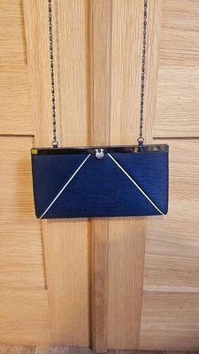Jacques Vert Navy Evening Bag - Image 1 of 4