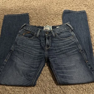 Pantalon de travail homme Ariat Jeans M7 Merrick slim droit 30x32 western rodéo denim - Photo 1/6