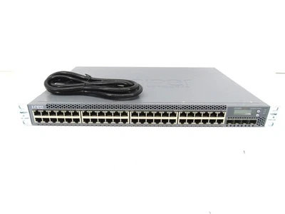 Juniper Networks EX3300-48P 48-Port PoE+ 4x SFP+ Network Switch w/RMK - Image 1 of 4