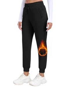 Jogginghose Damen Jeggings Stretch Thermohose Mikrofleece Sporthose Atmungsak... - Bild 1 von 7