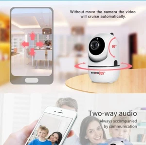 WiFi IP Camera 1080P HD Wireless Security Smart Auto Tracking CCTV Pan Tilt Home - Picture 1 of 8