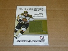 2009/10 In The Game MATT DUCHENE GAME USED JERSEY BLACK R8598