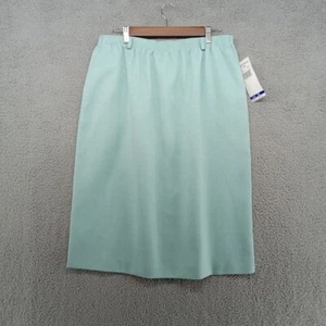 Alfred Dunner Skirt Womens 16 Mint Office Retro Glam Minimalist Preppy - Picture 1 of 11
