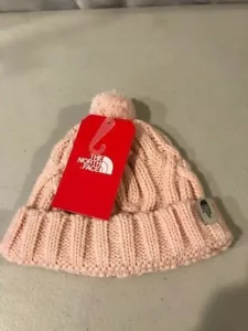 The North Face Baby Cable Minna Beanie NWT Purdy Pink Small 2-3T Free Shipping - Picture 1 of 2