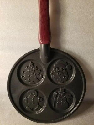 Christmas Griddle Nordic Ware Pancake Tree Snowman  Santa Gingerbread Man - Image 1 of 3