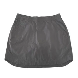 Gonna pantaloncino Duluth Trading ALASKAN HARDGEAR SKORT taglia 8 grigio tasca con zip - Foto 1 di 13