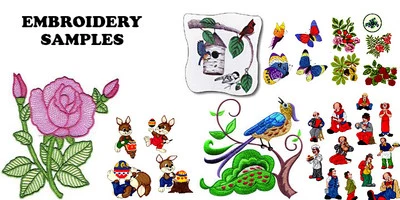 310,000+ EMBROIDERY DESIGNS PES & .HUS ON USB - Embroidery Patterns Designs - Image 1 of 2