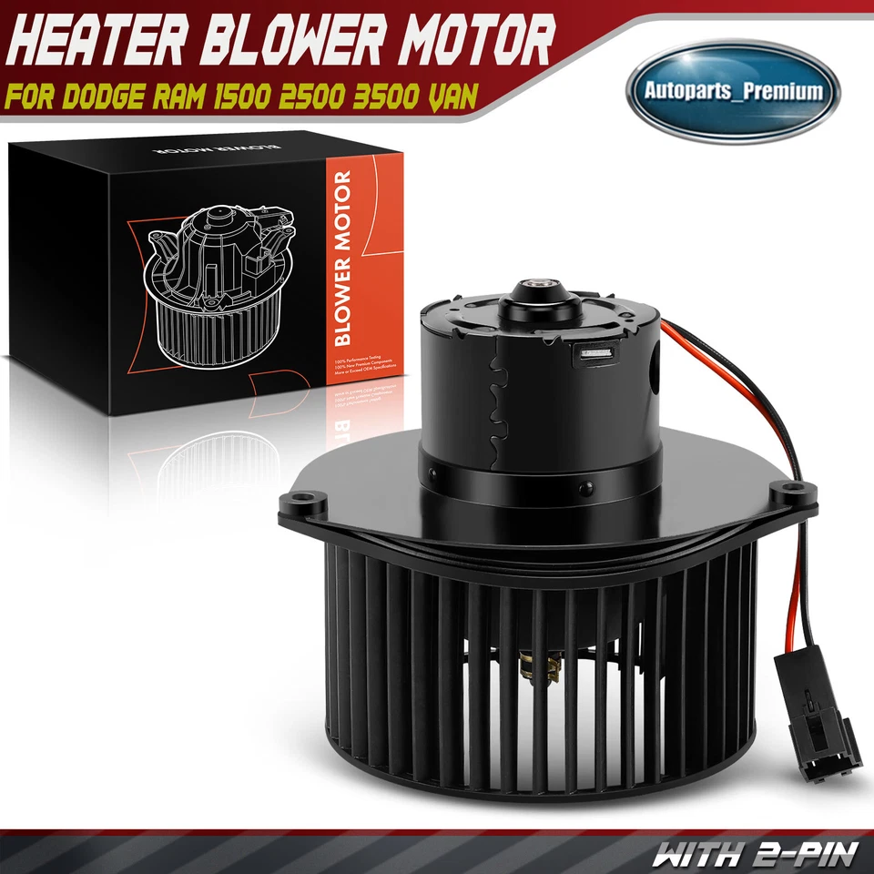 Nuevo motor calentador soplador HVAC con rueda para Dodge Ram 1500 2500 3500 furgoneta 1999-2003 Foto 1 de 4
