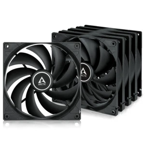 ARCTIC F12 PWM PST (Black) 5 Pack 120 mm PWM PST Case Fan PWM Sharing Technology - Picture 1 of 8